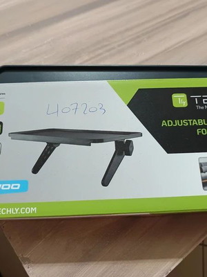 Adjustable Top Shelf for TV Screen new, black plastic
