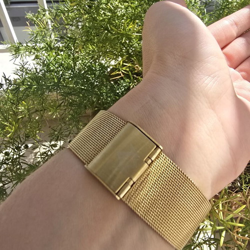 MVMT Boulevard unisex watch with mesh strap and dark dial