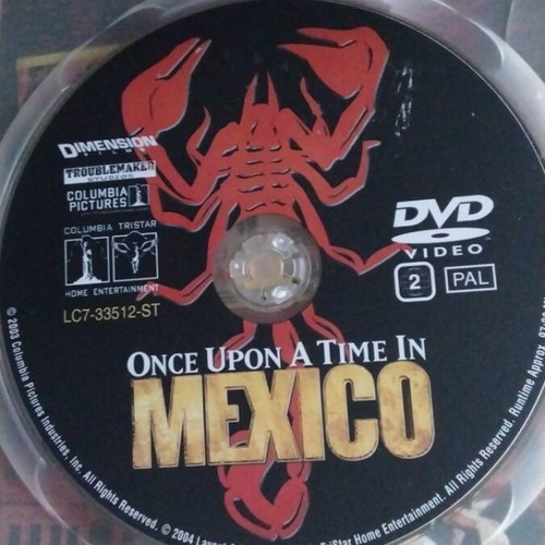 Once Upon a Time in Mexico DVD used with Greek subtitles