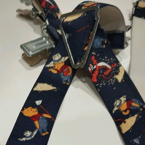 Winnie children's suspenders blue like new