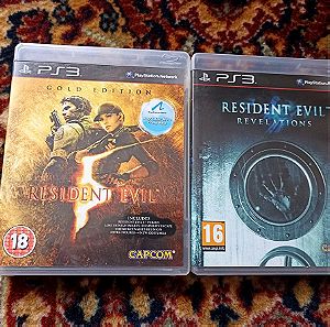 Resident evil 5 & Resident evil revelations  ps3
