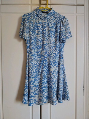Marks & Spencer dress evaze airy like new, white and blue, size M