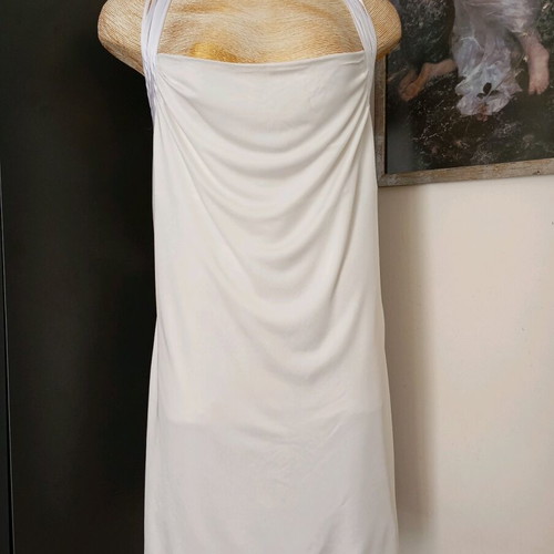 ZigZag backless dress like new, size M, white