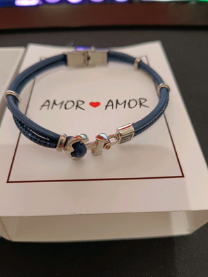 Amor Amor men's bracelet blue with anchor new