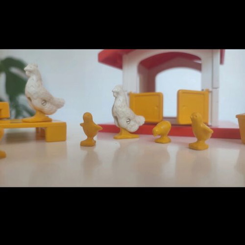 Playmobil chicken coop set used, from the 80s