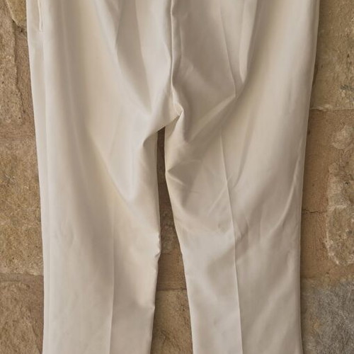Elisabetta Franchi Cream Off-White Flare Trousers New