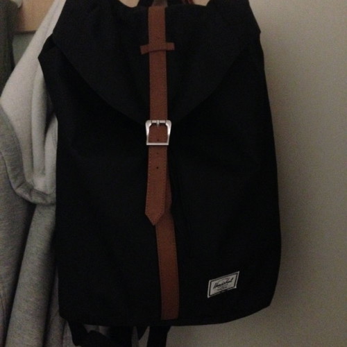 Herschel backpack used, black, ergonomic back bag