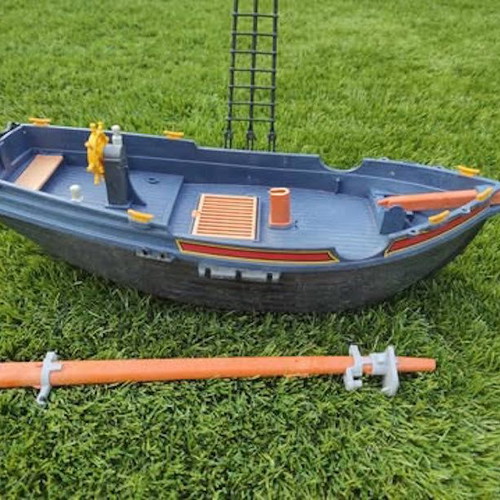 Playmobil Pirate Schooner used (5810) with missing parts and breaks