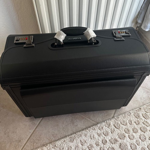 Bartuggi pilot case, waterproof, large capacity, black
