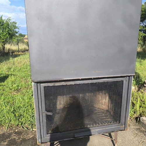 Art&fire Fireplace used with double door opening