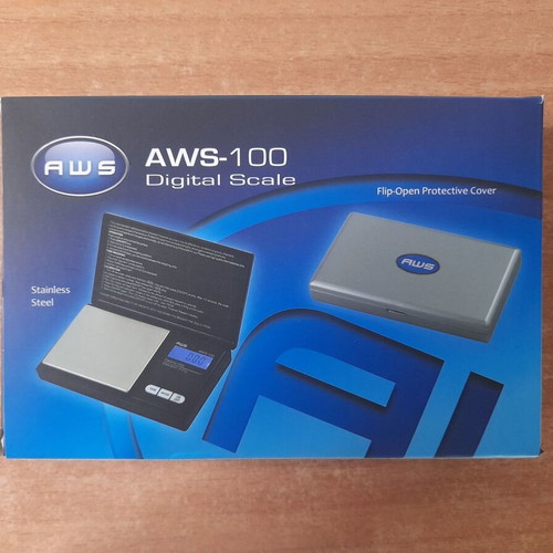 AWS-100 Digital Precision Scale 100 g x 0.01 g with 100 g Calibration Weight