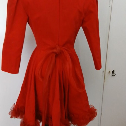 Dress evening used, red, size M