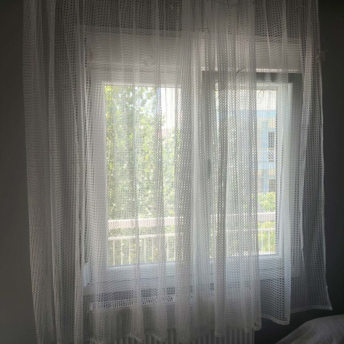 Curtain set like new, 6 pieces for balcony door and window