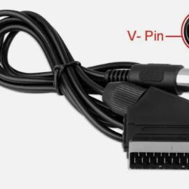 Mega Drive 1 - Master System 1 Scart cable OEM, mono