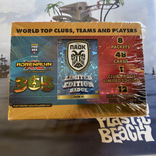 Panini FIFA 365 2025 Adrenalyn XL Paok box with limited edition cards