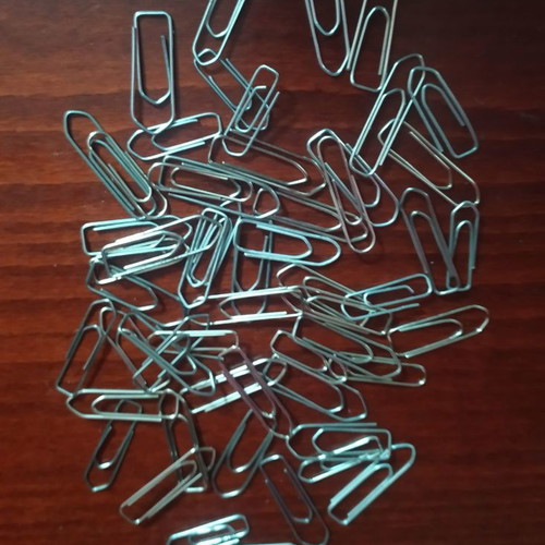 Paper clips used, pack of 53 pieces