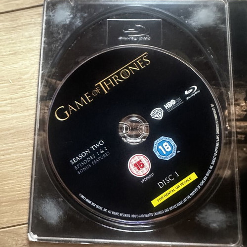 Game of Thrones The Complete Second Season Blu-Ray used with English subs