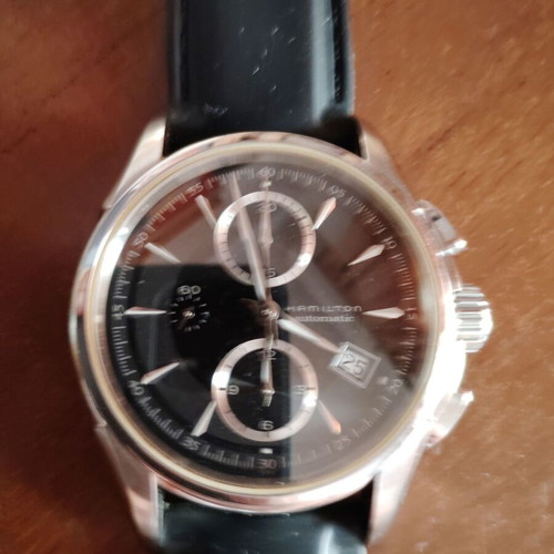 Hamilton Jazzmaster H326160 chronograph watch, silver