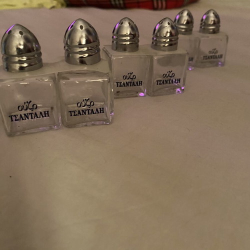 Vintage Ouzo Tsantali Salt and Pepper Sets, 3 pieces, like new