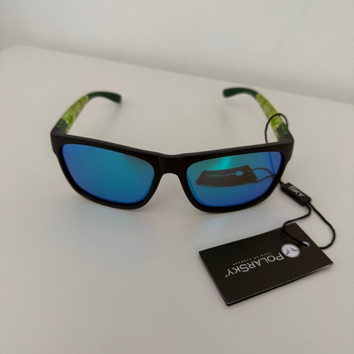 PolarSky polarized sports sunglasses new, blue and green