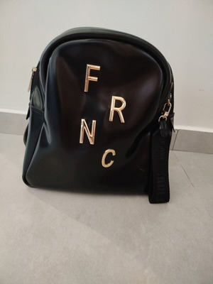 FRNC backpack black patent leather used