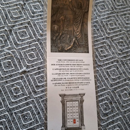 Religious amulet like new with Saint Paul's Conversion pendant
