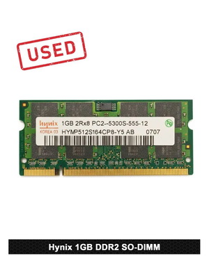 Μνήμη RAM Laptop Hynix 1GB DDR2 PC2-5300S μεταχειρισμένη