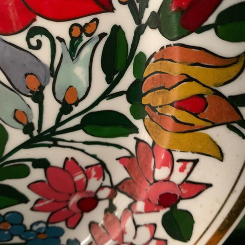Handmade decorative plate used