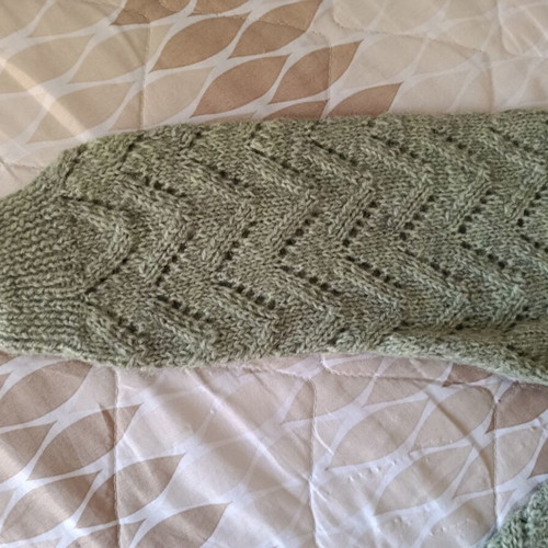 Woolen women's knitted sweater green veraman like new XL