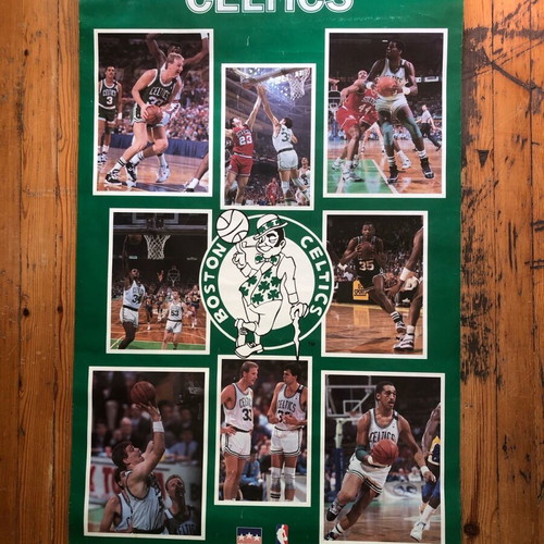Boston Celtics 1990 poster used, authentic Starline 56x86cm
