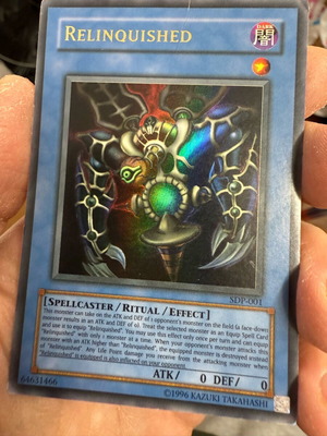 Yu-Gi-Oh Relinquished χρυσή κάρτα και Ritual μεταχειρισμένες