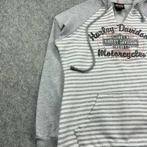 Harley-Davidson gray striped raglan sweatshirt used, size S