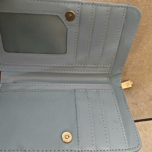 Diana & Co blue synthetic women's wallet like new