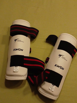 Tae Kwon Do shin guards no 3 medium like new, lightly worn