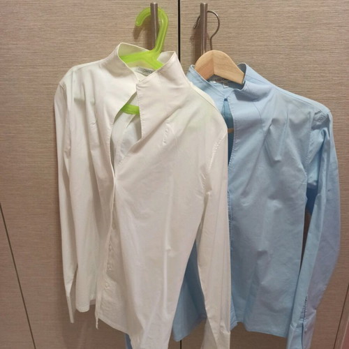 NaraCamicie shirts new, white and turquoise, size S