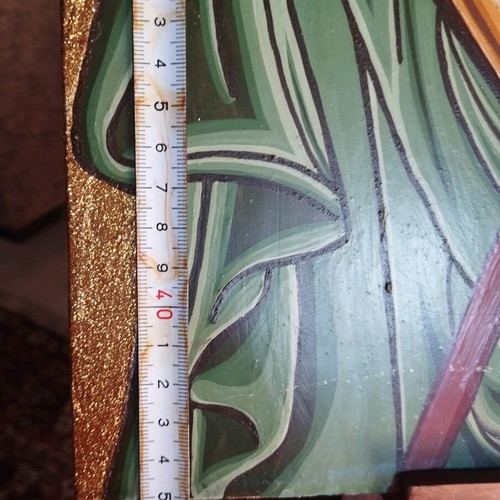 Icon of Saint John the Baptist like new, traditional egg tempera 45x33.5 cm