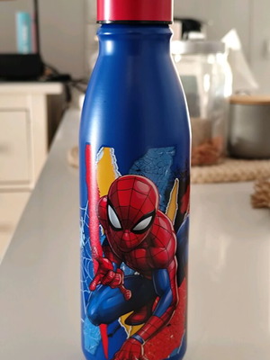 Spiderman Aluminum Water Bottle 600ml new