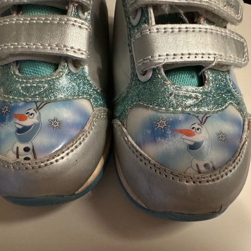 Frozen District athletic sneakers size 26 like new, blue for girls