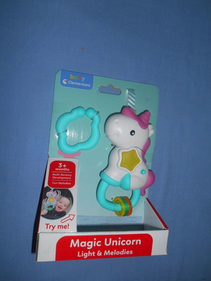 Magic Unicorn Light and Melodies rattle Baby Clementoni new