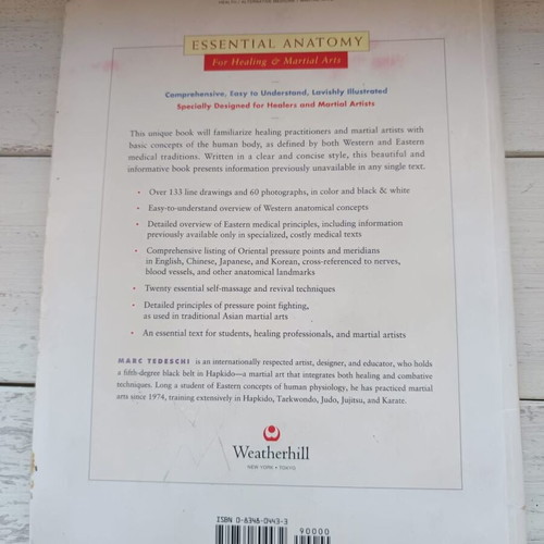 Essential Anatomy for Healing and Martial Arts used book