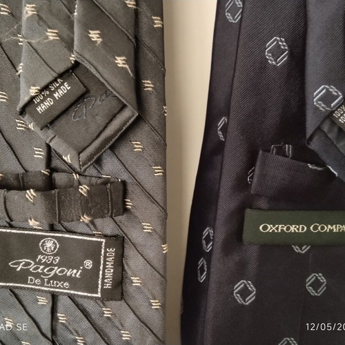 Pagoni and Oxford Company ties 100% silk like new, set of 2