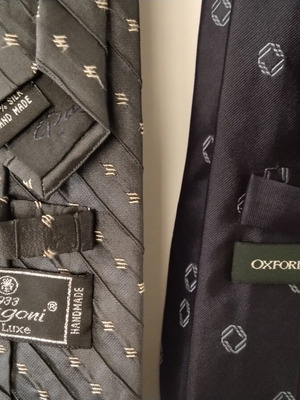 Pagoni and Oxford Company ties 100% silk like new, set of 2