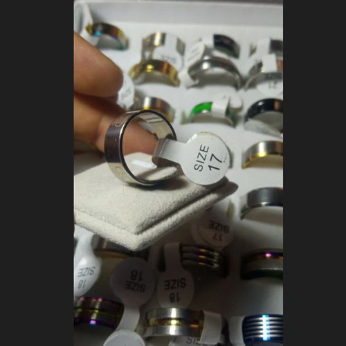 Women's ring made of durable steel size 17 new