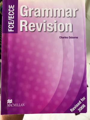 FCE Grammar Revision book like new