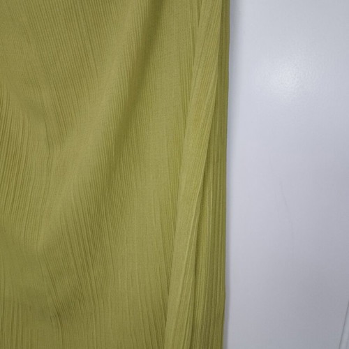 Mango midi pleated skirt like new, yellow-green, size Large