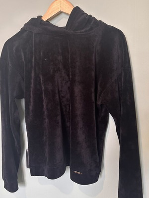 Enzzo velvet women's hoodie size S like new black