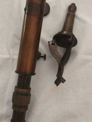 Brass Decorative Telescope with Stand Replica Kelvin & Hughes