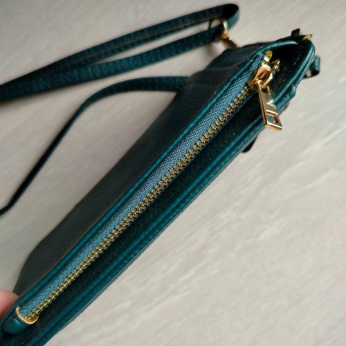 Crossbody bag new green for mobile with compartments