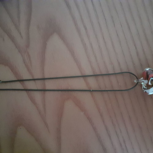 Murano heart necklace new, short