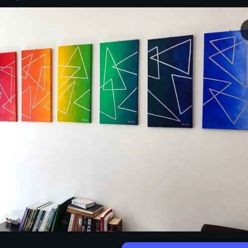 Handmade paintings new, modern acrylic with varnish